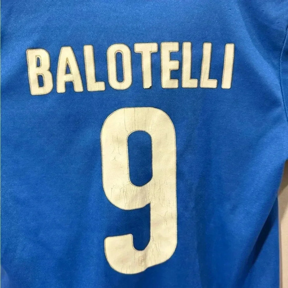 ITALY 2014/2015 #9 Balotelli Football Soccer  Jersey - Picture 6 of 8